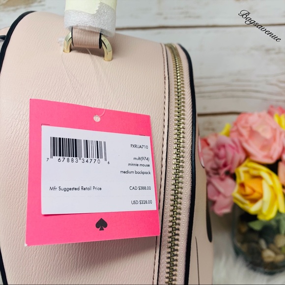 Kate spade NWT Minnie Mouse backpack multi novelty - Picture 4 of 8